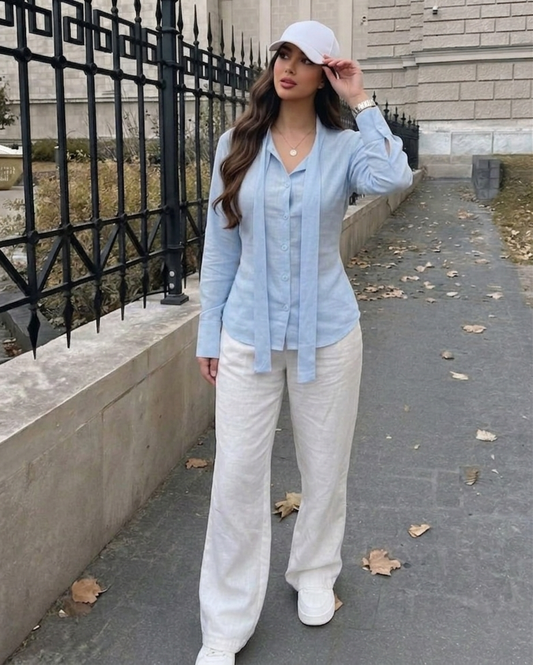 Chemises tendance en lin naturel