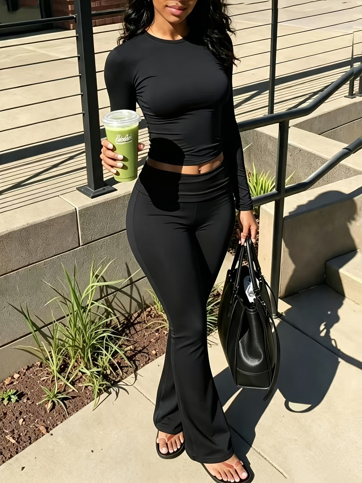 Ensemble Top & Pantalon Évasé