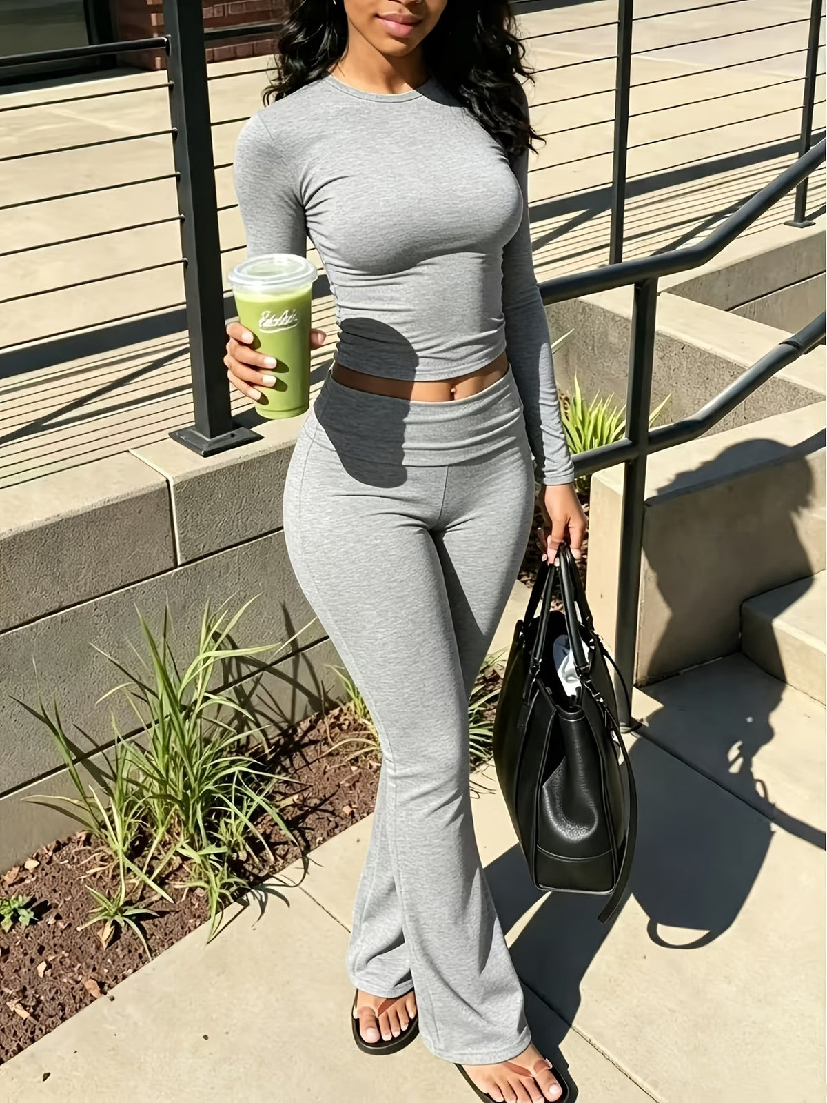 Ensemble Top & Pantalon Évasé