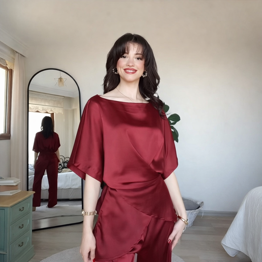 Ensemble satin deux pièces