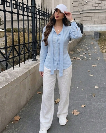 Chemises tendance en lin naturel