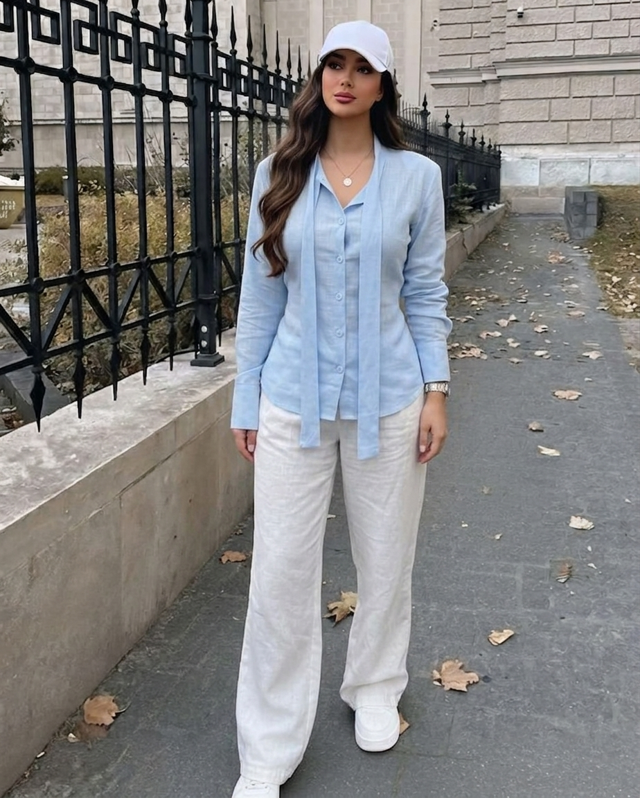 Chemises tendance en lin naturel