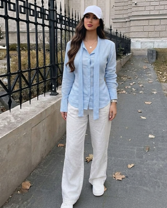 Chemises tendance en lin naturel