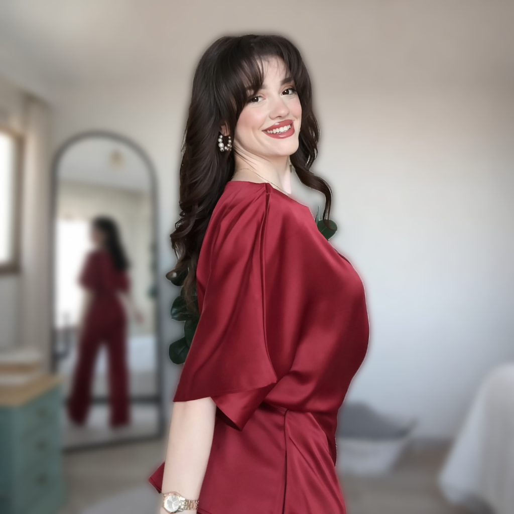 Ensemble satin deux pièces