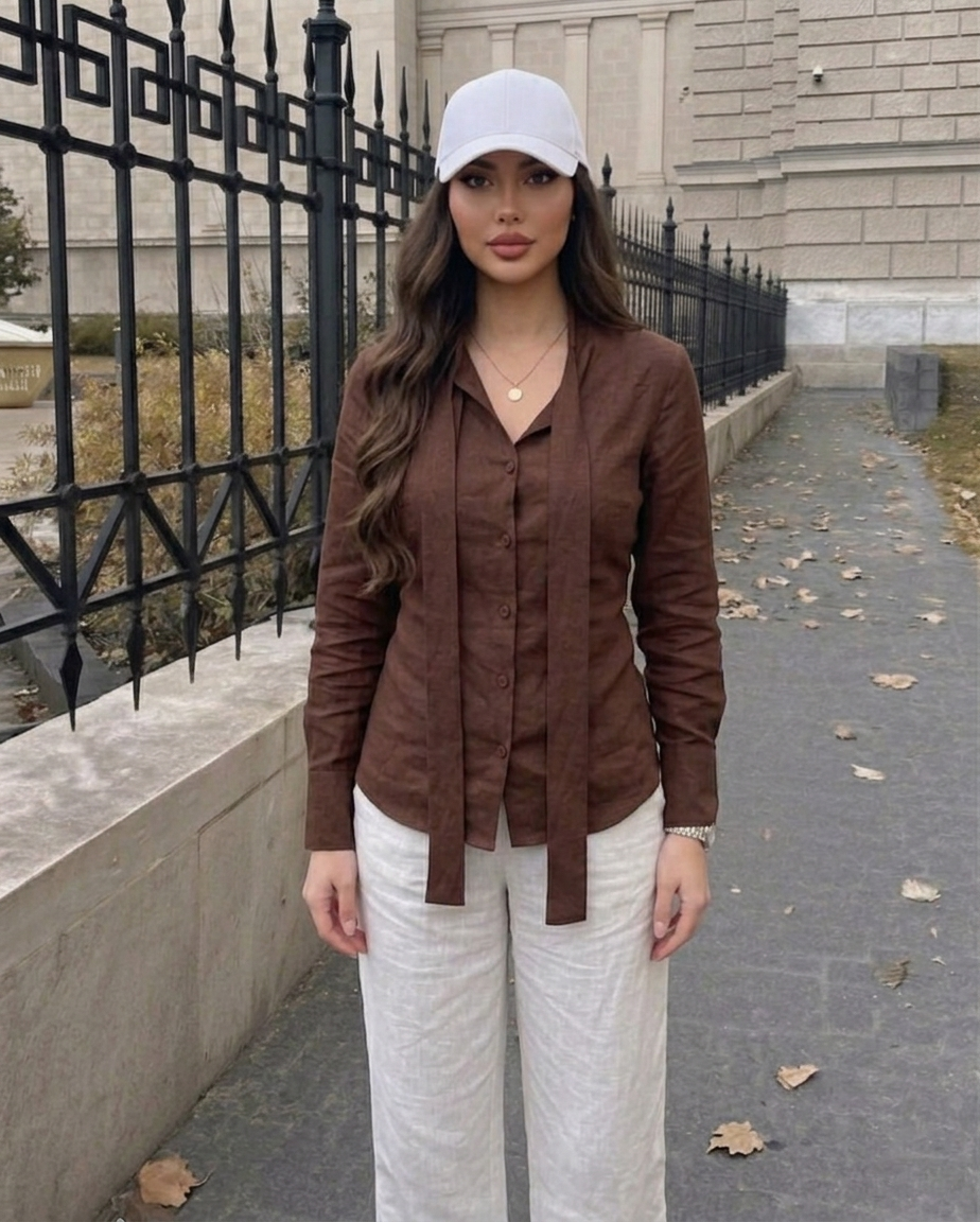 Chemises tendance en lin naturel