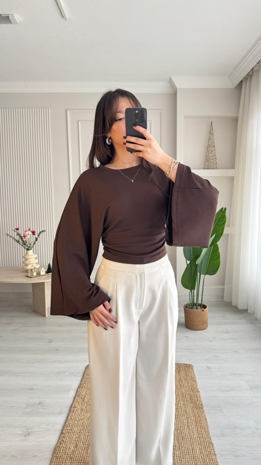 Blouse à manches amples