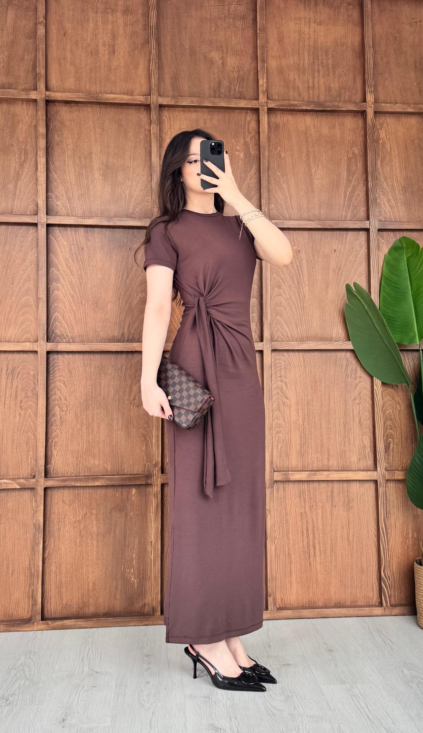 Robe longue maxi fendue