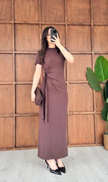 Robe longue maxi fendue