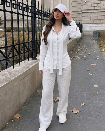 Chemises tendance en lin naturel